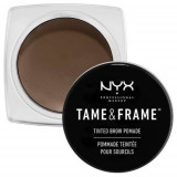 Gel Sprancene, Pomada, NYX Professional Makeup, Tame &amp; Frame Tinted Brow Pomade, Waterproof, 03 Brunette, 5 g