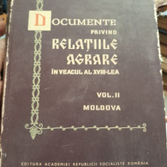 DOCUMENTE PRIVIND RELATIILE AGRARE IN VEACUL AL XVIII-LEA - V. MIHORDEA VOL.2/MOLDOVA