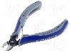 Clesti de precizie, fateta mica, laterali, pentru taiere, rotunzi, otel crom-vanadium, KNIPEX - 79 02 125