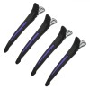 Clame Păr Coafor, Model Profesionale, Set 4 Buc, Culoare Negru și Mov, Material Plastic, Lungime 11cm, Oem