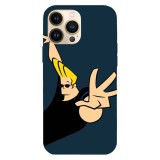 Husa compatibila cu Apple iPhone 12 Pro Max model Johnny Bravo Whoa, mama!, Silicon, TPU, Viceversa, Transparent, Carcasa