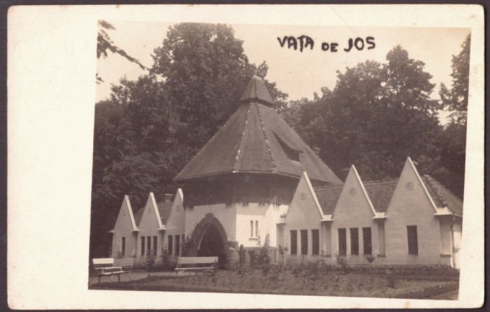 5582 - VATA de JOS, Hunedoara, Romania - old postcard, real Photo - unused