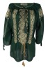 Bluza tip ie dama B23, verde/auriu , marimea 2XL