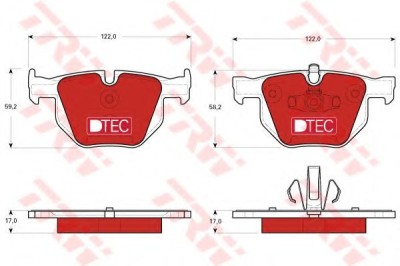 Set placute frana,frana disc BMW X1 (E84) (2009 - 2015) TRW GDB1560DTE foto