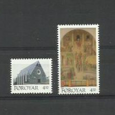 Foroyar Feroe Danemarca MNH 1996 - biserica religie