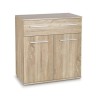 Comoda dormitor HM Lima KM1, Pal Melaminat, cu 2 usi, un sertar, cant ABS, stejar sonoma