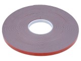 Bandă dublă adezivă acrilică gri 12mm x 33m