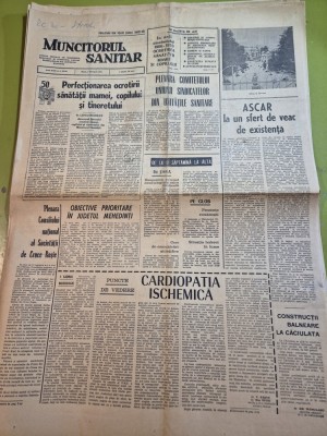 ziarul muncitorul sanitar 2 februarie 1971 - constructii balneare la caciulata foto