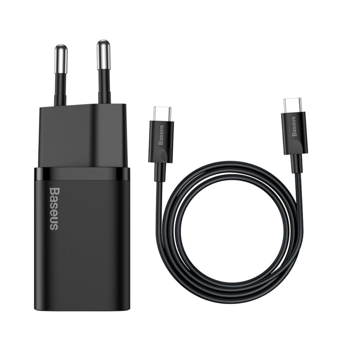 Incarcator retea Baseus Super Si USB-C 25W 3A cablu type c type cTZCCSUP-L01