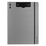 Clipboard Plastic, Coperta Argintie, A4, Husa Elastică, Suport Pix, Oem