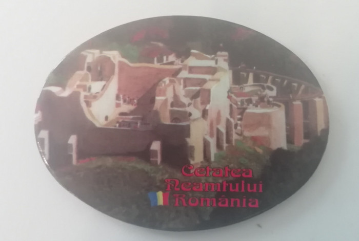M3 C3 - Magnet frigider tematica turism - Targu Neamt Cetatea Neamt - Romania 28