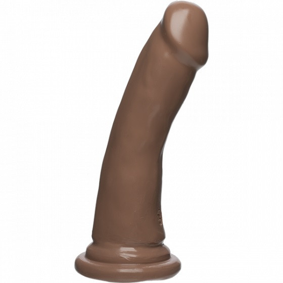 Dildo Realist Slim D, FirmSkin, Caramel, 18 cm