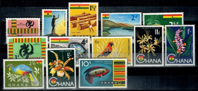 Ghana 1959 - Simboluri nationale, serie neuzata fara Posta Aeria foto