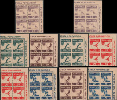 1946 Romania - OSP blocuri de 4 timbre LP 199 MNH, Organizatia Sportului Popular foto