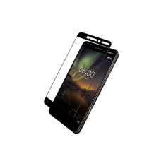 Geam Soc Protector Full LCD 5D Nokia 6, Negru