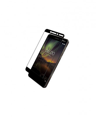 Geam Soc Protector Full LCD 5D Nokia 6, Negru foto