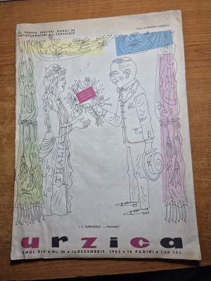 revista umoristica - urzica 15 decembrie 1962 foto