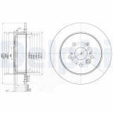 Disc frana Toyota Rav 4 II Motor 1.8, 1.8, 2.0 4WD, 2.0 D 4WD, 2.0 D 4WD, 302x9mm, 63 mm, OE 4243142040