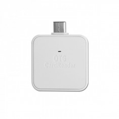 Smart card reader 2 in 1 Type-C USB 3.1 OTG/TF/SD micro usb, alb foto