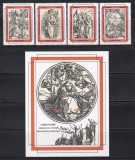 Ghana 1993 - Crăciun - Gravuri de Albrecht D&uuml;rer, Serie scurta + Colita, MNH, Nestampilat