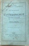 L anthropologie criminelle (Antropologie criminala- carte in franceza) - Cesare Lombroso