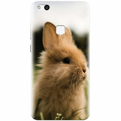 Husa silicon pentru Huawei P10 Lite, Cute Rabbit In Grass foto