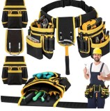 Centura scule dubla pentru electricieni, constructori, tamplari, mecanici, etc.