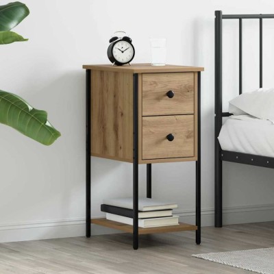 vidaXL Dulap de noapte stejar artizanal 32 x 42 x 70 cm Lemn compozit 871287 foto