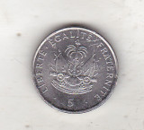 bnk mnd Haiti 5 centimes 1997 unc , personalitati