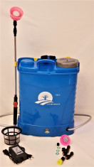 Pompa de stropit electrica cu acumulator DANUBE - 16 litri - 5.5 bari, 5 duze foto
