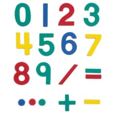 Cifre magnetice din spuma, 62 piese