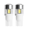 Set 2 Becuri Auto LED T10 W5W 6 SMD 5W Canbus Alb 6500K, Lampi Interior, Portiere, Plafon, Martor Bord