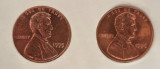 1 cent USA - SUA - 1995, 1996, America de Nord