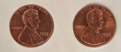 1 cent USA - SUA - 1995, 1996 foto