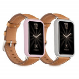 Cumpara ieftin Set 2 huse pentru Huawei Watch Fit Mini, Kwmobile, Roz/Gri, Silicon, 57906.02