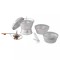 Easy Camp Set de gătit și aragaz de camping Storm, argintiu 445995