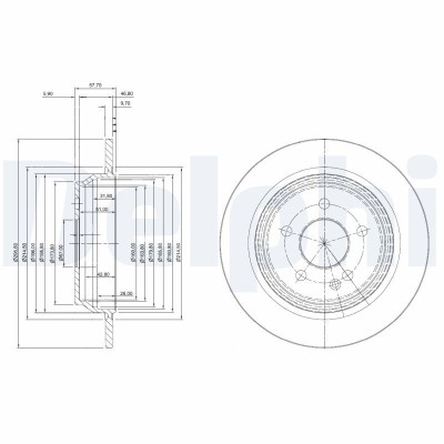 DELPHI BG4063C Disc frana foto
