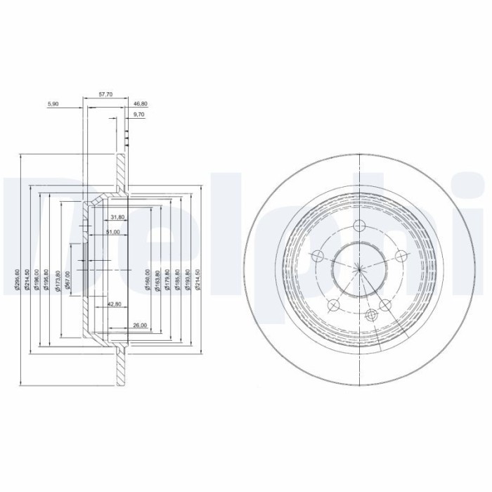 DELPHI BG4063C Disc frana