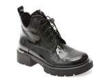 Ghete GRYXX negre, M90B, din piele naturala lacuita