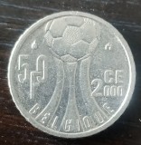 Moneda Belgia - 50 Francs 2000 - Campionatul European