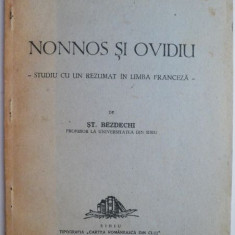 Nonnos si Ovidiu. Studiu cu un rezumat in limba franceza – St. Bezdechi