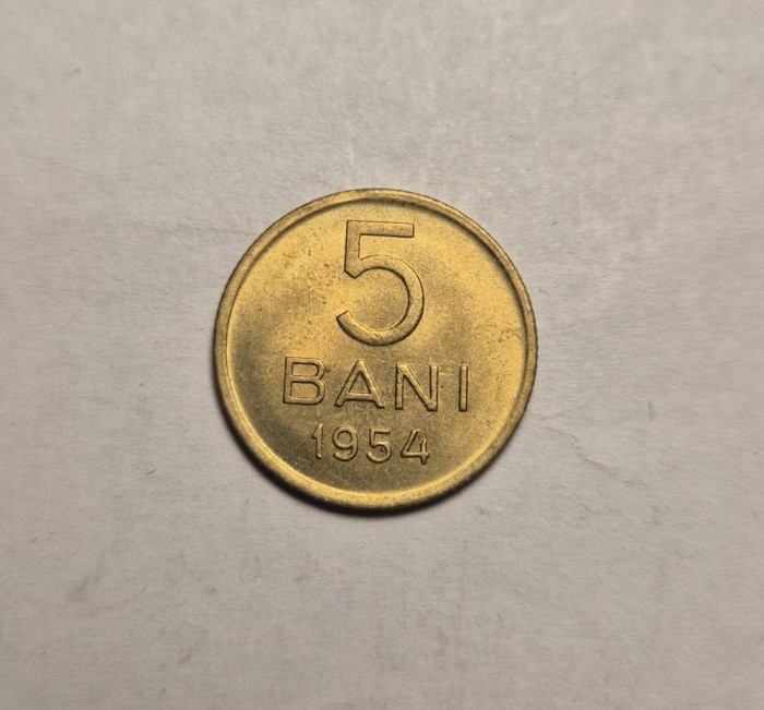 5 bani 1954 UNC