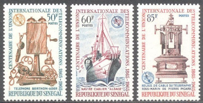 C4708 - Senegal 1965 - Comunicatii 3v.neuzat,perfecta stare