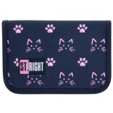 Penar neechipat St. Majewski St. Right Cats&amp;amp;Paws, 1 fermoar, 2 extensii, mov/roz, textil, PC-03