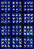 Romania 2011, LP 1900 e + 1919 e, Zodiac I + II, minicoli, MNH! LP 385,85 lei