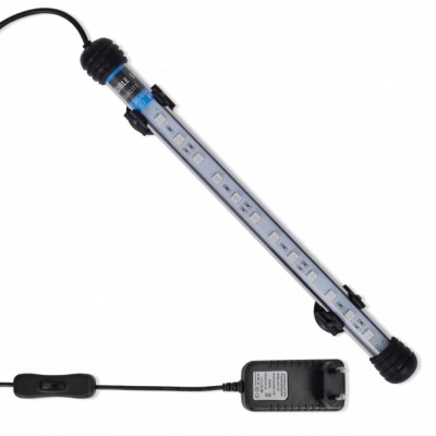 vidaXL Lampă cu LED pentru acvariu, albastru, 28 cm foto