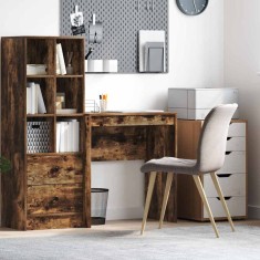 vidaXL birou de scris din stejar afumat Stejar afumat MDF 70 x 40 x 76 cm