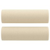 Cumpara ieftin Perne decorative, 2 buc., crem, &Oslash;15x50 cm, textil