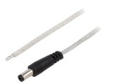 Cablu Alimentare DC 5m 2x0,5mm2 Mufă Dreaptă Transparentă