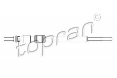 Bujie incandescenta OPEL CORSA C (F08, F68) (2000 - 2009) TOPRAN 207 131 foto